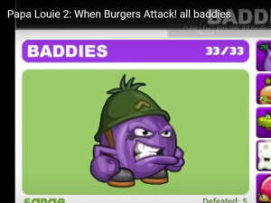 Papa Louie 2 When burgers attack all baddies 