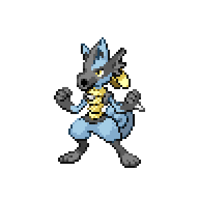 Minecraft Pixel Art - Lucario Mini Sprite 