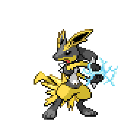 Shiny Lucario Pixel Art