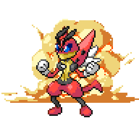 I made a Lucario and Chandelure fusion to look like an official pokemon. Pixel  art and original idea by u/ptitlouislouis (OC) : r/Pokemonart