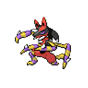 I made a Lucario and Chandelure fusion to look like an official pokemon. Pixel  art and original idea by u/ptitlouislouis (OC) : r/Pokemonart