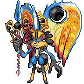 I made a Lucario and Chandelure fusion to look like an official pokemon. Pixel  art and original idea by u/ptitlouislouis (OC) : r/Pokemonart