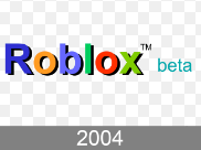 Roblox logo 2004 - 2023 