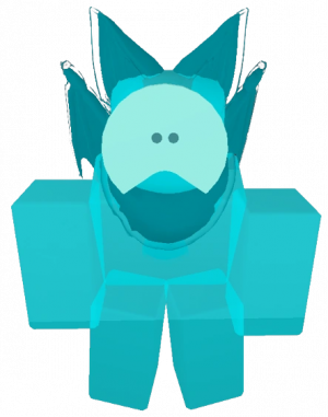 Kaiju Paradise: Slime Pup (Cyan) Minecraft Skin