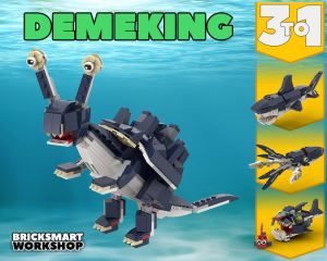 Create a Bricksmart Workshop Lego 31088 all Sea Monster MOCs Tier