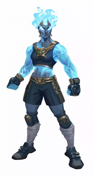 Blue Raz style using the colors from the original genie skin concept by  Kevuru Games : r/FortNiteBR