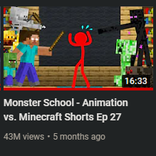 ACTUAL SHORTS - Animation Vs Minecraft Compilation