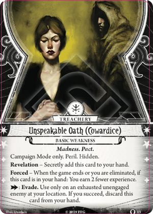 arkham horror weakness cards Horror: The Card Game Miguel de la Cruz Investigator Deck Getting back into Arkham Horror: