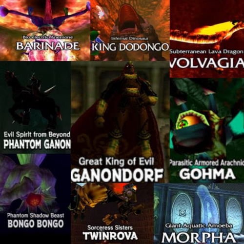 Create a "Legend of Zelda Ocarina of Time" Main Bosses Tier List
