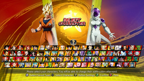 dragon ball z all characters list
