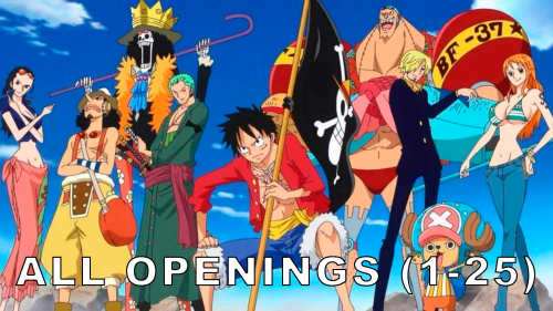 Create a All current (25) One Piece openings Tier List - TierMaker