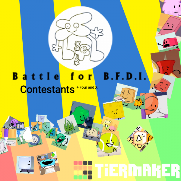 Create a bfdi characters (with hosts) Tier List - TierMaker