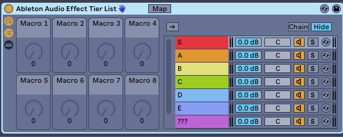 Create a Ableton Audio Effect Tier List - TierMaker
