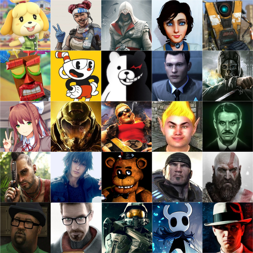all video game characters