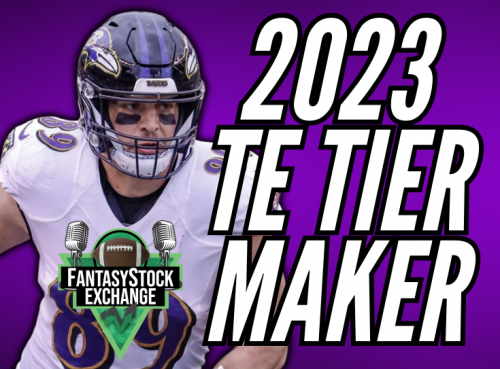 Fantasy Football Tight End Tiers, 2023