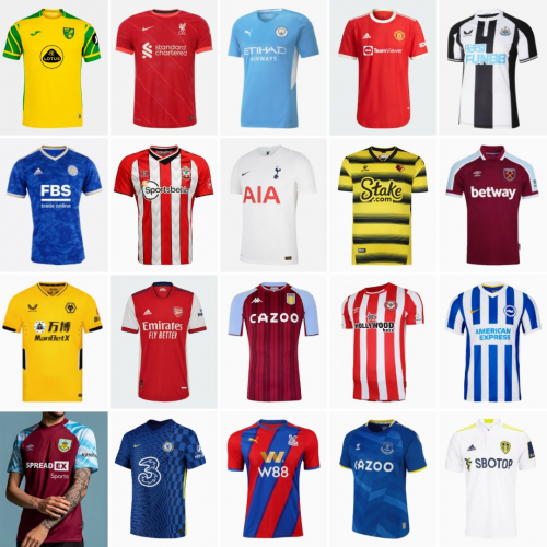 Create a Premier League 21-22 Away Kit Ranking Tier List - TierMaker