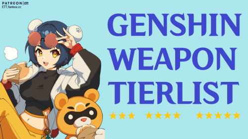 Genshin weapon tier list