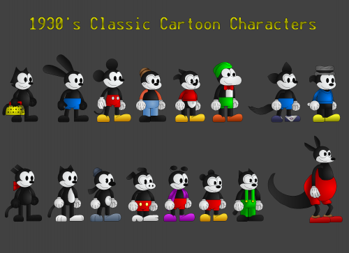 Create a Inkblot Classic Cartoon Style Characters 1930's Tier List