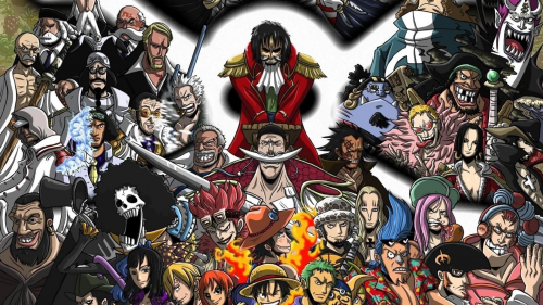 Os personagens de One Piece