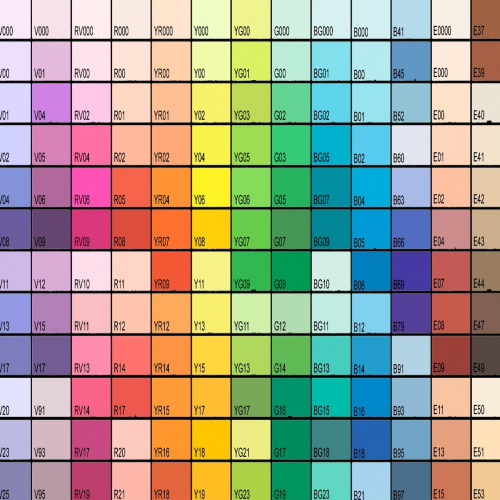 Create a (328) Copic Colors Tier List - TierMaker