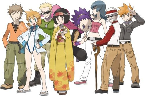 Create a Pokemon all gym leaders, captain trial, elite 4 and champion ...