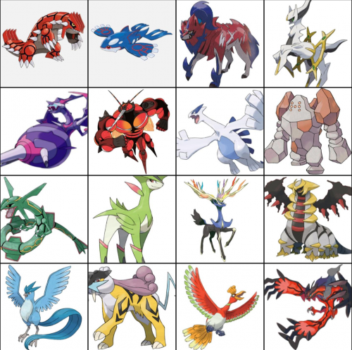 Legendary and Mythical Pokemon Tier List