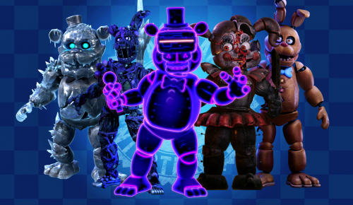 FNAF AR all skins and characters - online puzzle