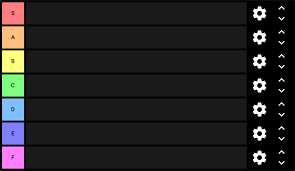 Create a CRITICAL STRIKE: Infernalis Edition Tier List - TierMaker