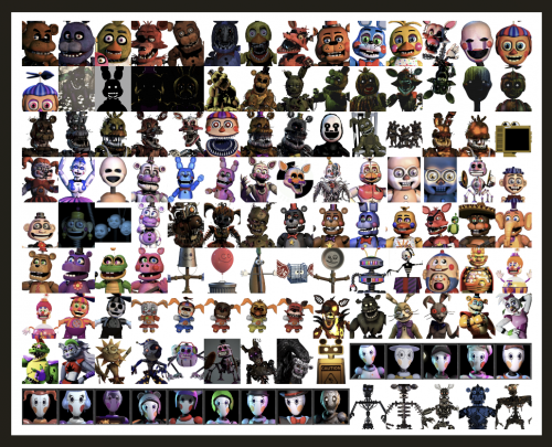 Tier list of every FNAF animatronic