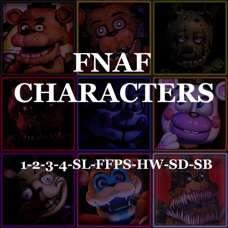 Create a All FNaF Animatronics (FNaF 1 - SB Ruin) Tier List