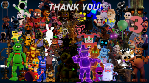 FNAF World: Blacklight Mode