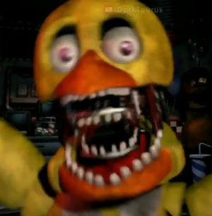 Download Modelwithered Chica - Fnaf 2 Withered Chica Jumpscare PNG