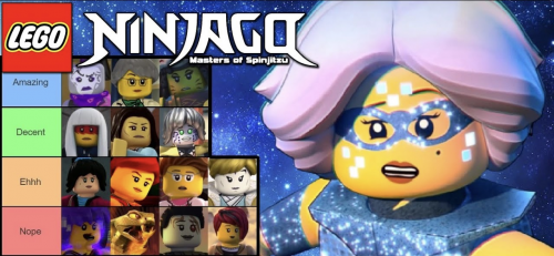 ninjago female characters tier list