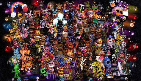 Create a almost ALL F.NA.F. character's - fnaf ar not including books ...