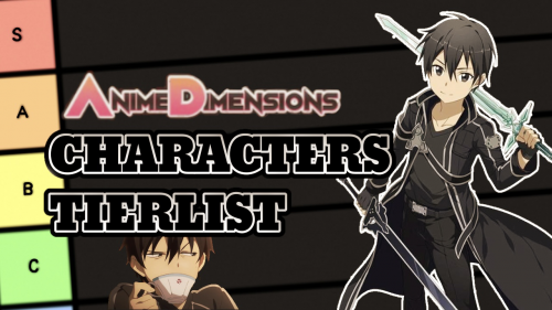 Tier List Ranking Every Character in The New ANIME DIMENSIONS  YouTube