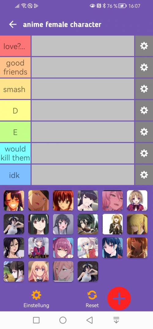 Create a Anime Mania Assist . Tier List - TierMaker