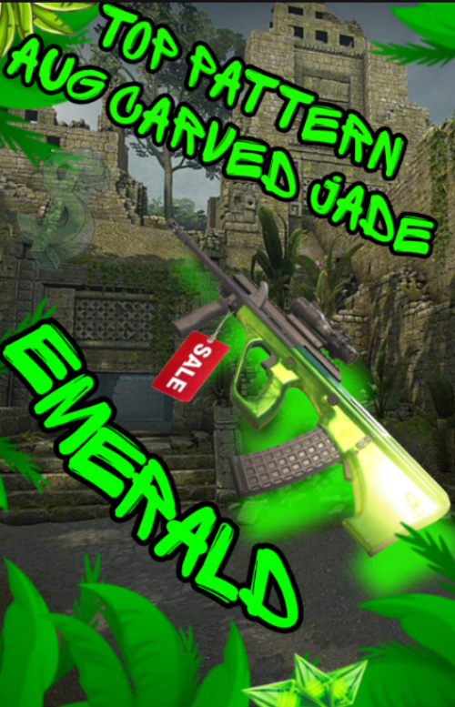 Create a AUG Carved Jade EMERALD Tier Pattern Tier List TierMaker