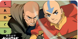 Create a Avatar Airbender Tier List - TierMaker