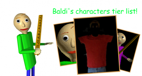 Create a Baldi's Basics Plus Character Tier List - TierMaker