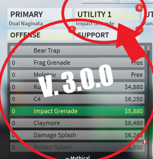 Create a Combat Warriors Utilities (V. 3.0.0) Tier List TierMaker