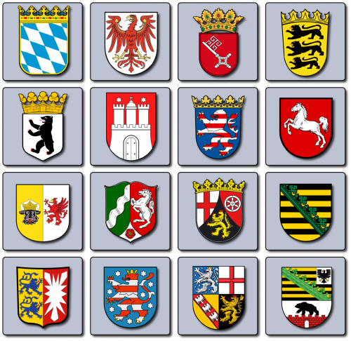 16 bundesländer deutschland wappen