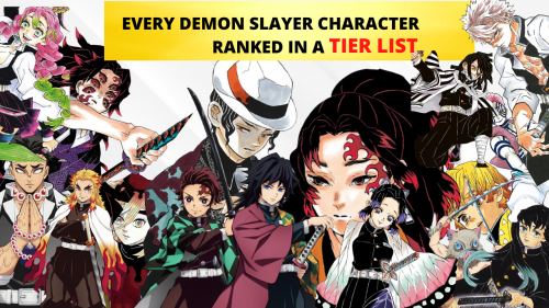 Create a Demon slayer characters ranked by look's!! Tier List