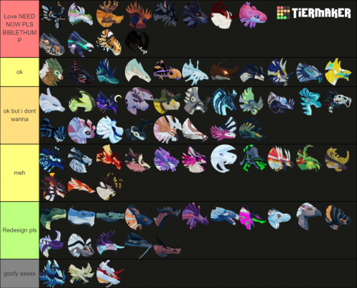 Create A Dragon Adventures 06.19.23 Tier List - Tiermaker