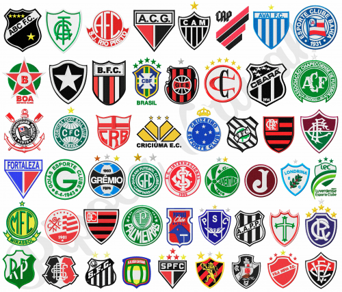 Escudos Futebol Brasileiro - Série A