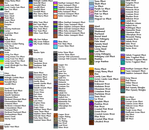 Every block in terraria Tier List (Community Rankings) - TierMaker