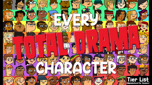 Total drama characters charts