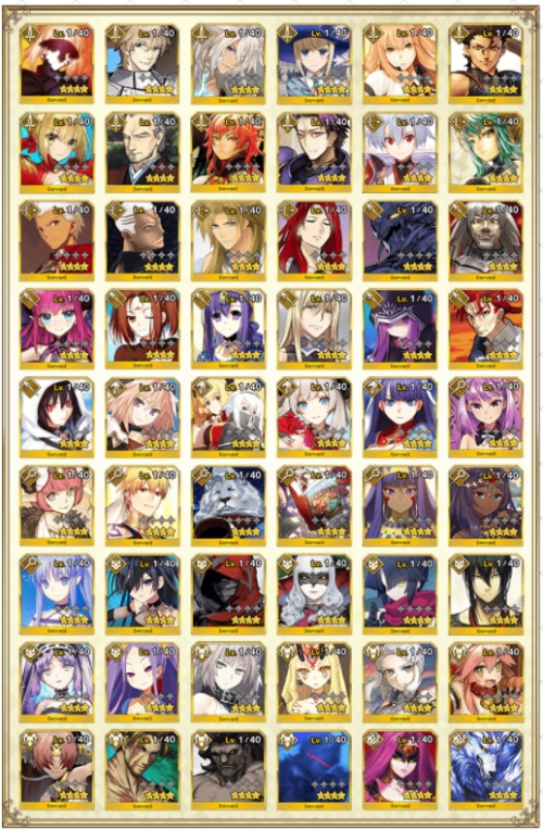 Create a Fate Go 4 star servant (Until Kichii) Tier List TierMaker