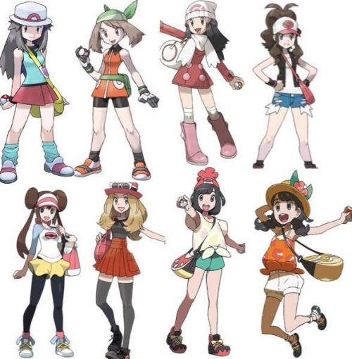 Create a Female characters in Pokemon game (not all characters) Tier ...