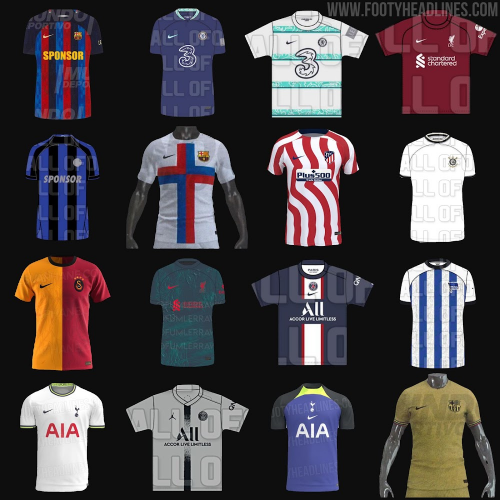 Create a Football kit 22-23 Tier List - TierMaker