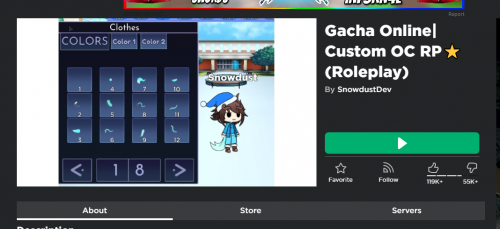 ROBLOX GACHA ONLINE - I Customised my Awesome Gacha OC 